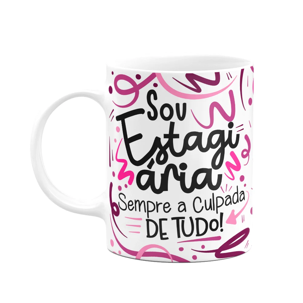 Caneca Profissões Estagiária