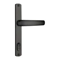 Fechadura Externa Perfil Estreito 323z E22 Mz820 Espelho Preto Fosco 22mm C400/50 Papaiz