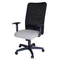 Cadeira Para Escritório Design Office Móveis Encosto Em Tela Mesh Peruggia Cinza