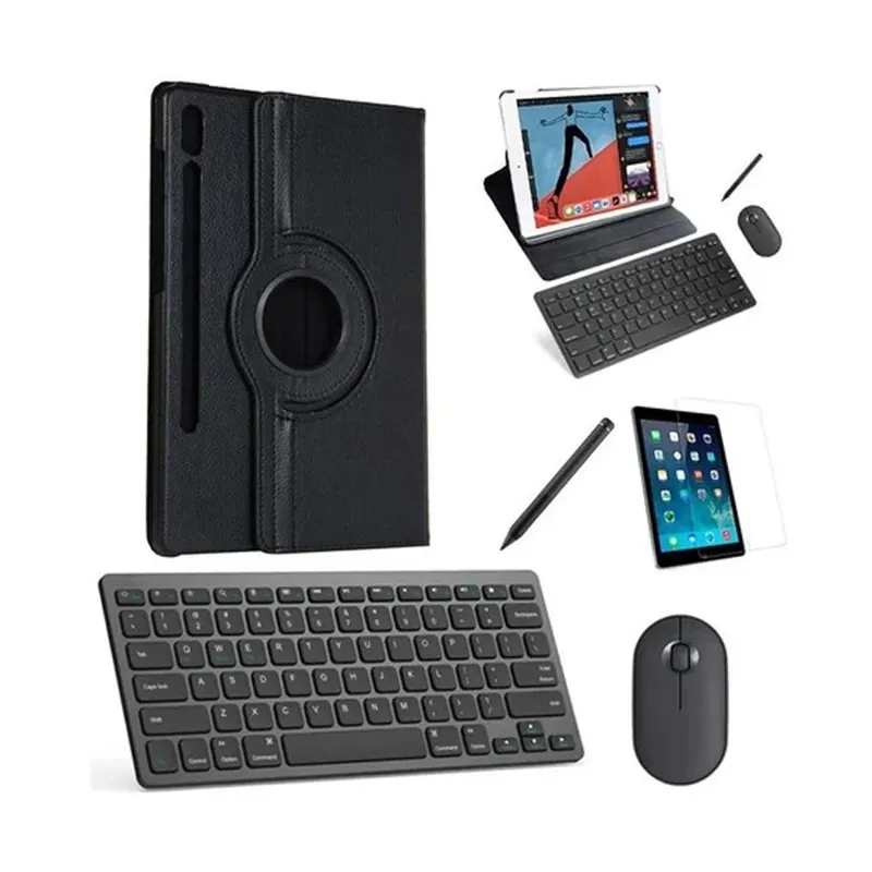 Capa 360 Preto Teclado, Mou Pel, Stylus P/galaxy Tab S6 Lite