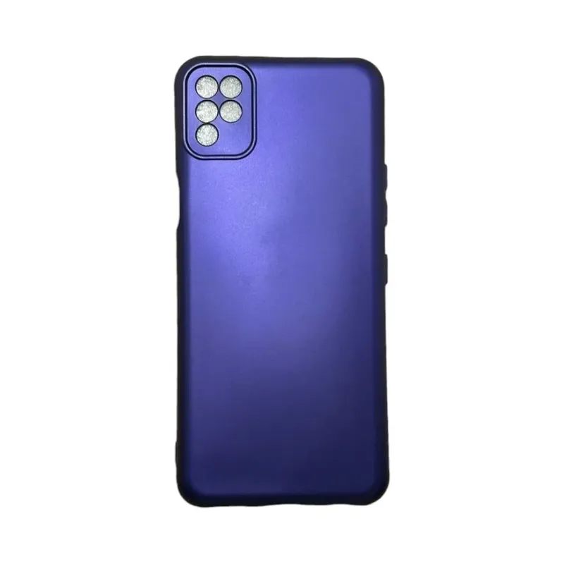 Capa Lg K52 Silicone Aveludada Protege Câmera Colorida Capinha Anti Impacto Lg K52:violeta