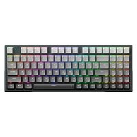 Teclado Mecânico Gamer Machenike K500F-B94W, RGB Switch GR Silver, Tri-Mode Gasket Mount 96%, Cinza - JJ02G300E