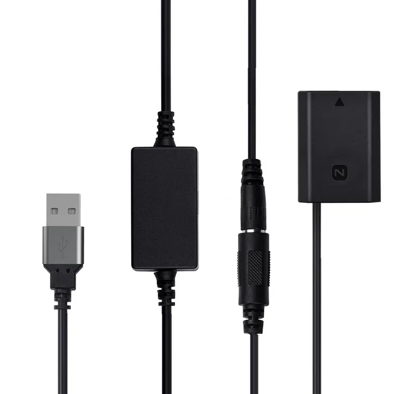 Adaptador Dummy Bateria Np-fz100 Usb Decodificado Para Power Bank (bivolt)