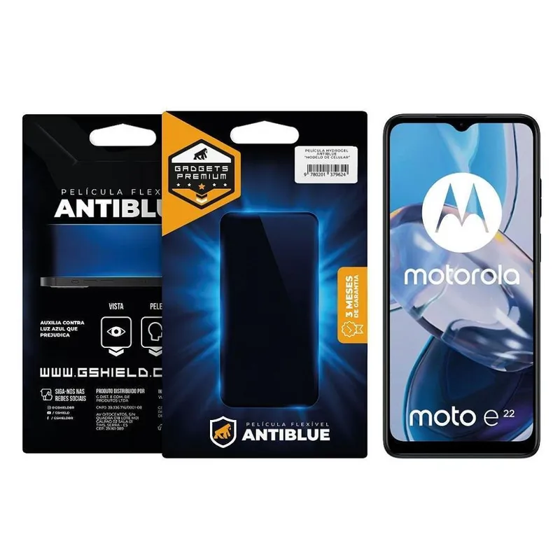 Película Para Motorola Moto E22,Antiblue,Gshield