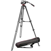 Tripé Manfrotto Mvk502am-1 Com Cabeça Hidráulica Mvh502ah
