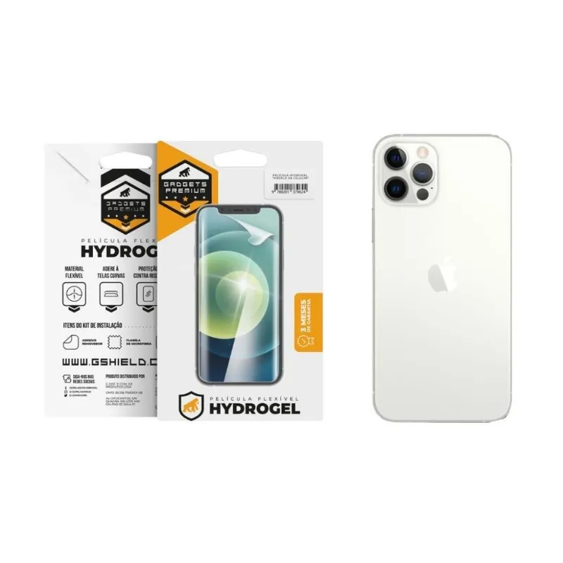 Película Gshield Para Iphone 12 Pro Max, Traseira, Hydrogel, HD