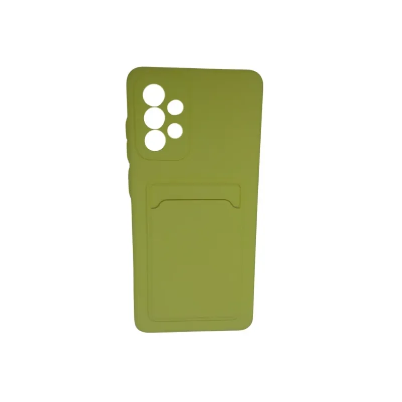 Capa Capinha De Celular Samsung Galaxy A72 Porta Cartoes Cor:verde Claro