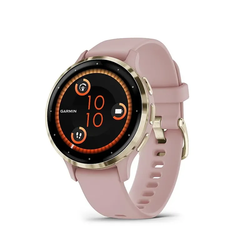 Garmin - Venu 3s Gps Smartwatch 41 Mm Polímero Reforçado Com Fibra - Aço Inoxidável E Dust Rose-010-02785-03