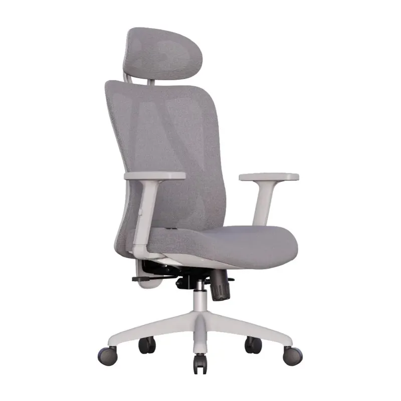 Cadeira Escritório Ergonômica Confortável Elements Samaia - Cinza