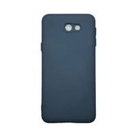 Capa Samsung J5 Prime Silicone Aveludada Protege Câmera Colorida Capinha Anti Impacto J5 Prime:cinza Escuro