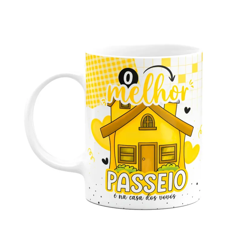 Caneca Dos Avós - O Melhor Passeio É Na Casa Dos Vovós