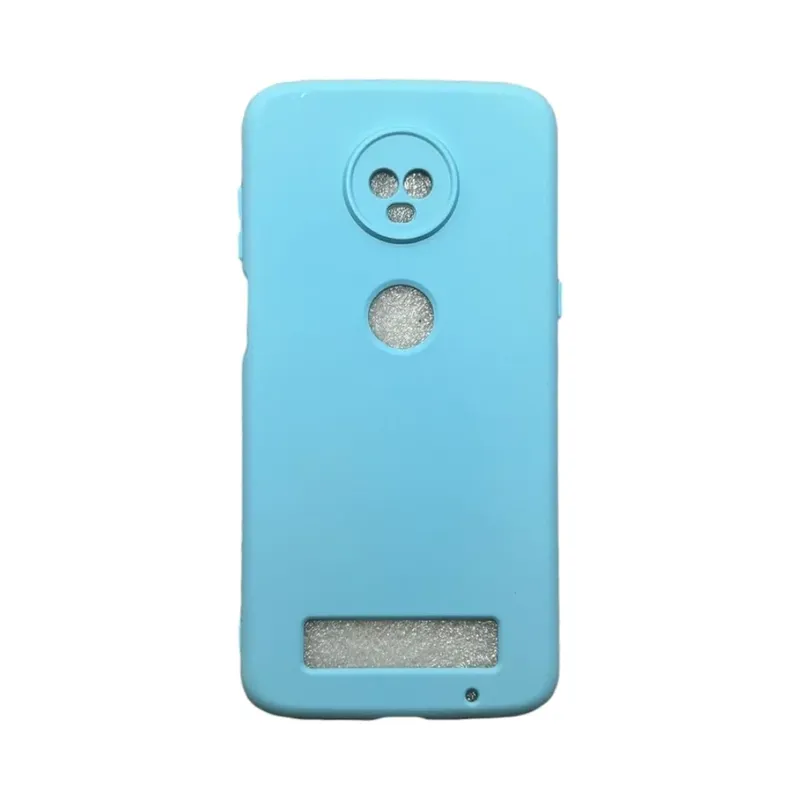 Capa Moto Z3 Play Silicone Aveludada Protege Câmera Colorida Capinha Anti Impacto Moto Z3 Play:azul Bebê