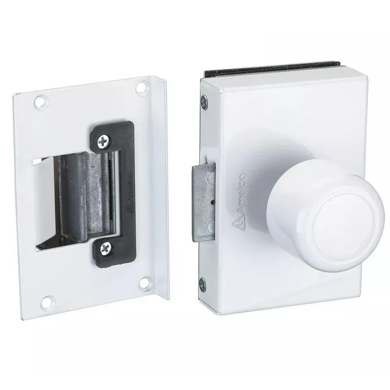 Fechadura Elétrica Para Porta De Vidro Com Abertura Interna Fv33ibr Amelco