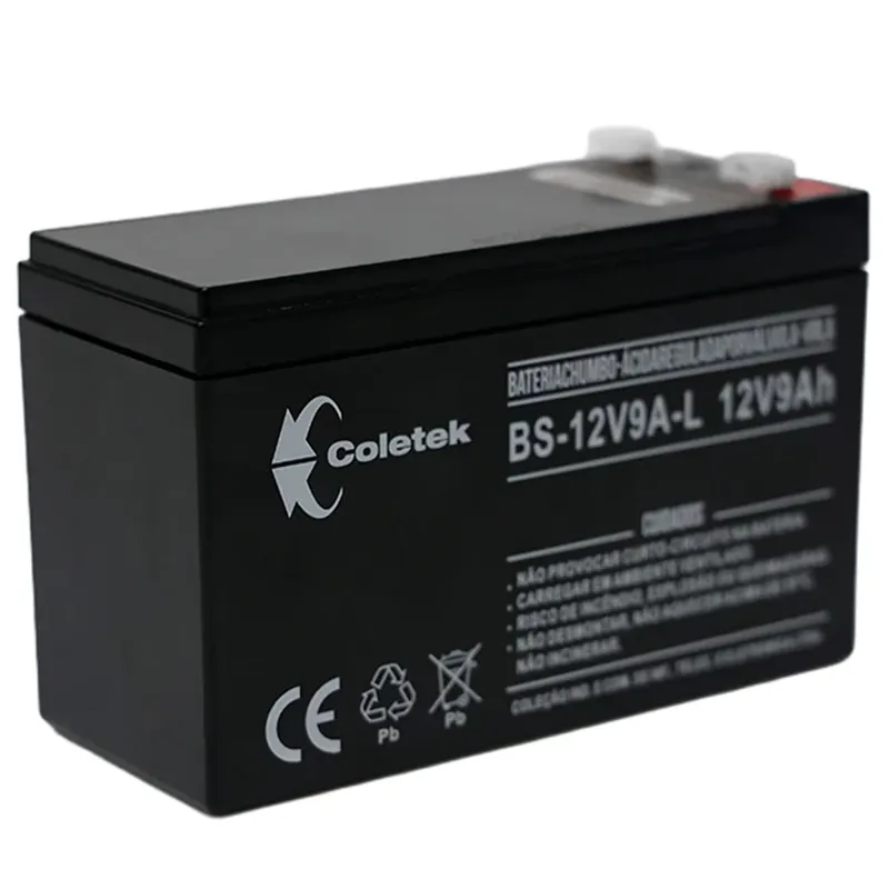 Bateria Coletek Para Nobreak, 12v 18ah, Preto - Bs-12v18a