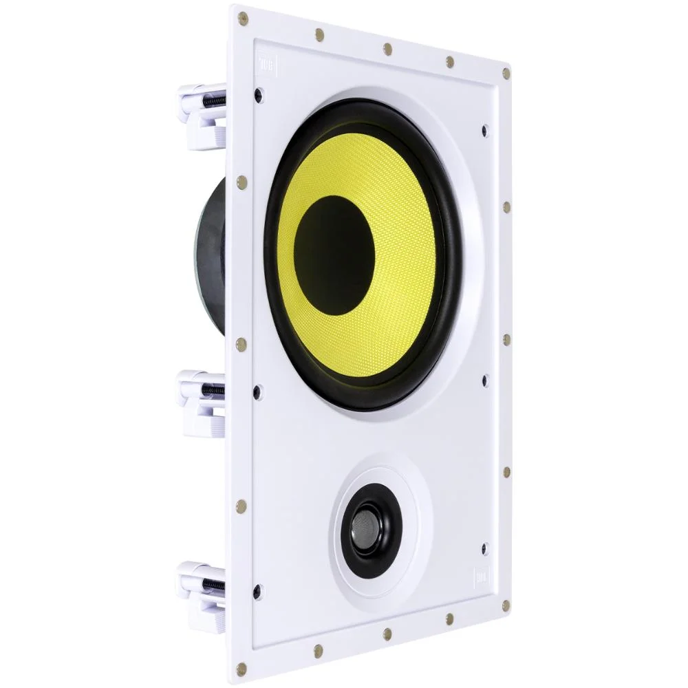 Caixa Acústica de Embutir Angulada JBL Ci8r Plus 8 Polegadas Com Tela Magnética Cone De Kevlar Branco