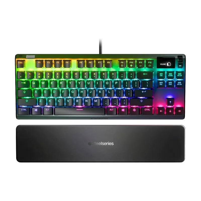 Teclado Mecânico Gamer Steelseries Apex 3, RGB, IP32, Anti-ghosting, US, Preto - 64795