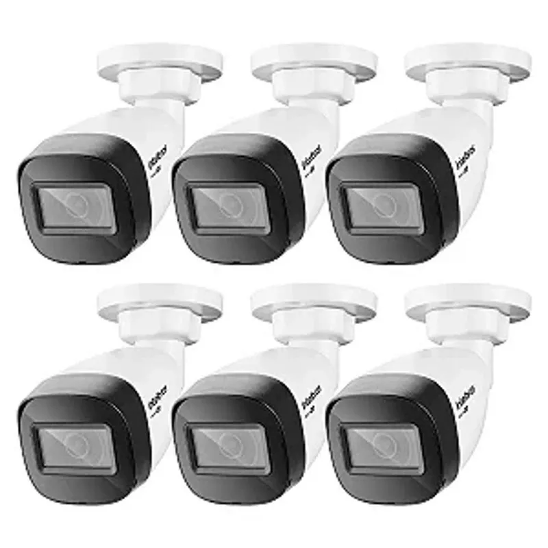 Kit 06 Câmera Bullet Intelbras, Vhd 1130B G6 720p, Infravermelho, Multi HD