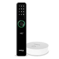 Fechadura Smart De Embutir Intelbras Izy Ifr 7001+ Abertura Por Senha Chave Tag Biometria E App Izy Smart Hub