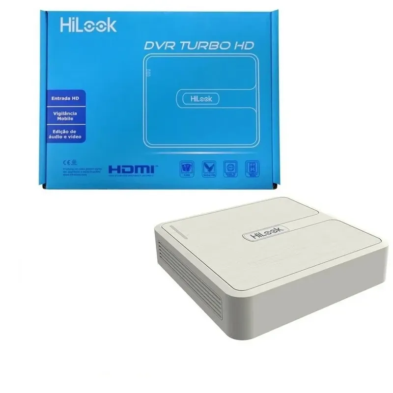 Hilook Gravador Digital 8 Canais, DVR-108Q-K1, 4EM1, 8C, 1080P