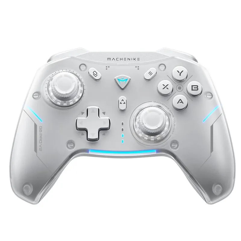 Controle Sem Fio Gamer Machenike G5 Pro, Multiplataformas, RGB, Switch Kailh, Branco - JJ02GJ006
