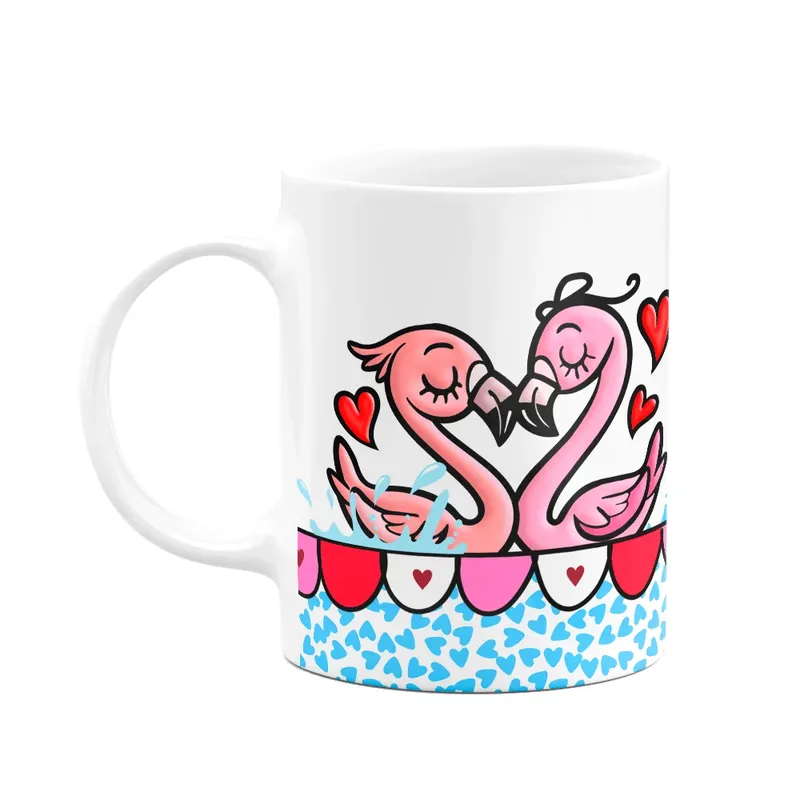 Caneca Namorados - O Amor Está No Ar - Cisnelove
