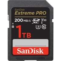 Cartão Memória Sandisk Sd Xc 1TB 200mb/s Extreme Pro Uhs-i V30 Sdsdxxd-1t00