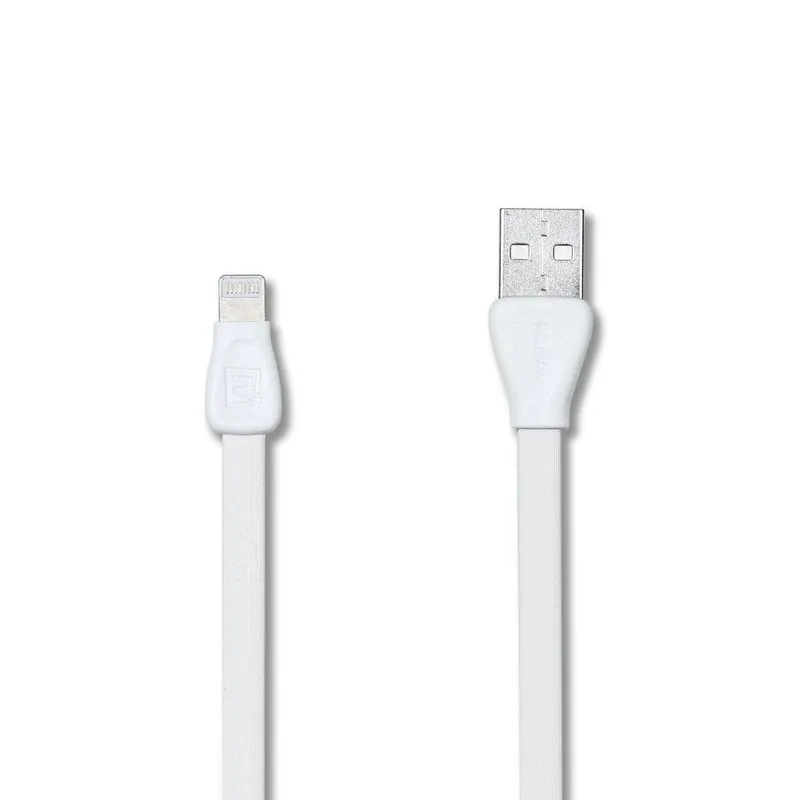 Cabo Flat Lightning Para Usb Celular 1 Metro Branco 26_4_0_u