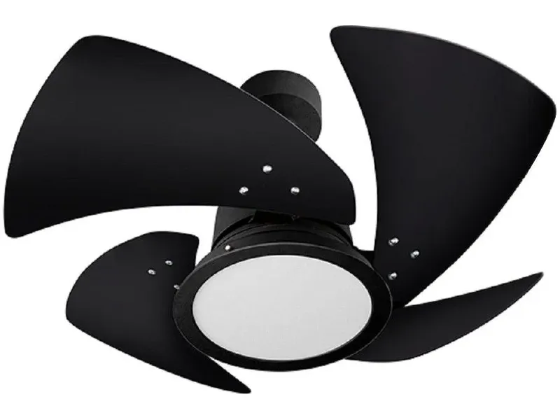 Ventilador Teto Venti-delta Tornado Led Amarelo Todo Preto - 110v