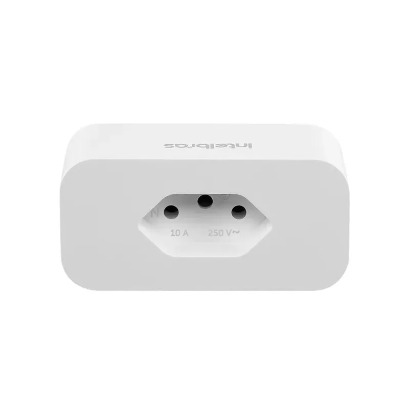 Tomada Inteligente Intelbras Ews 301, Smart Wi-fi, Compatível Com Amazon Alexa E Google Assistente, Branco