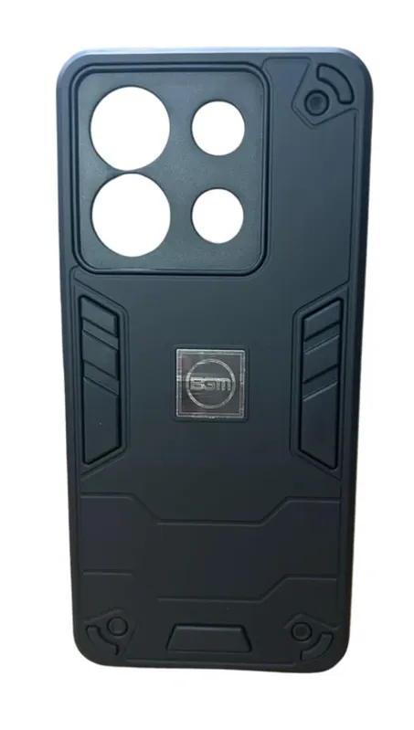 Capa Capinha Case Armadura Resistente Bgm Preta Para Poco X6