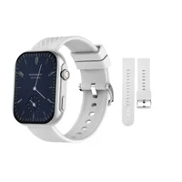 Smartwatch Peje Zw03 Ultra A Prova D´água Pulseira Extra - Prata