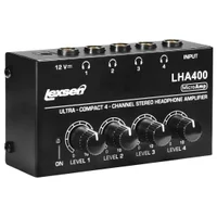 Amplificador de Fones De Ouvido Lexsen Lha400 Com 4 Canais