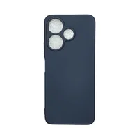 Capa Xiaomi Redmi 13 4g Silicone Aveludada Protege Câmera Colorida Capinha Anti Impacto Redmi 13 4g:cinza Escuro