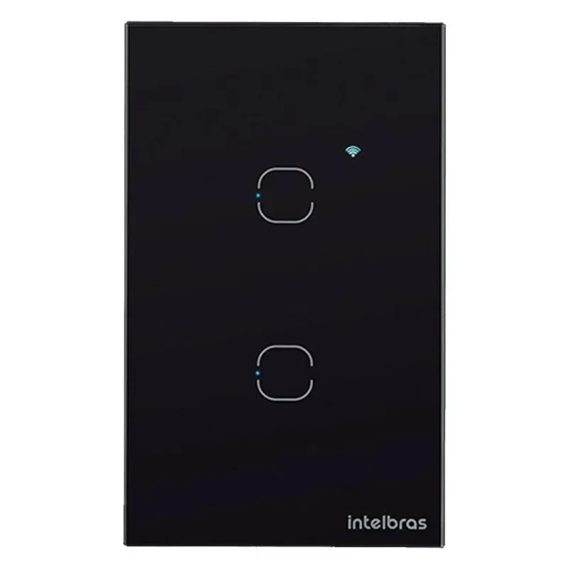 Interruptor Smart Intelbras Wi-fi Touch Preto Ews 1001 - Bivolt