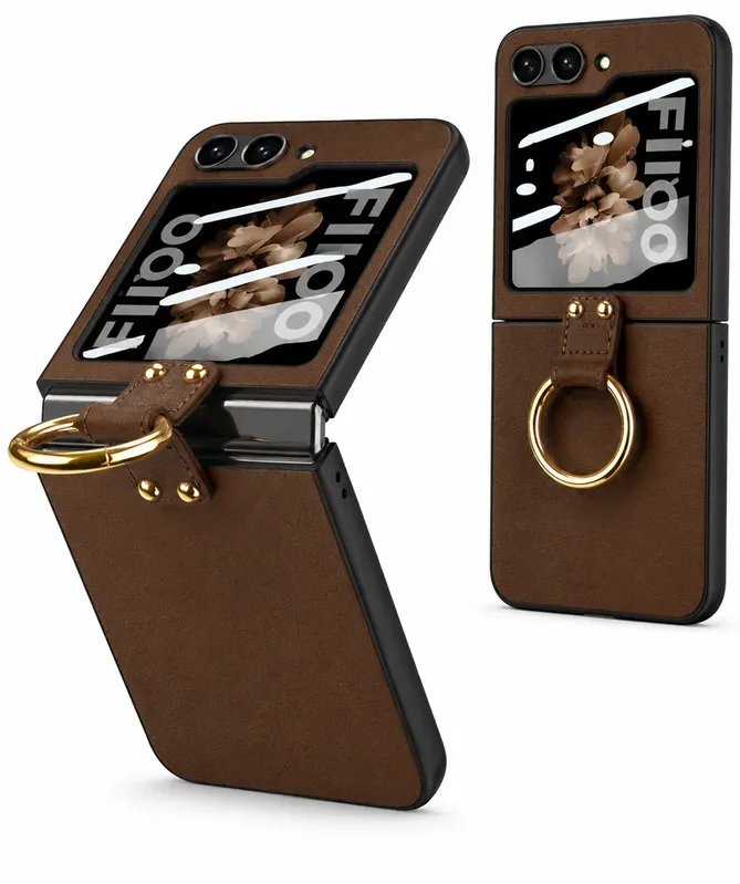Capa Capinha Couro Sintético Com Suporte De Anel Samsung