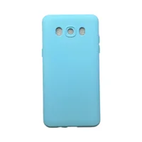 Capa Samsung J5 Metal ( J5 2016 ) Silicone Aveludada Protege Câmera Colorida Capinha Anti Impacto J510:azul Bebê