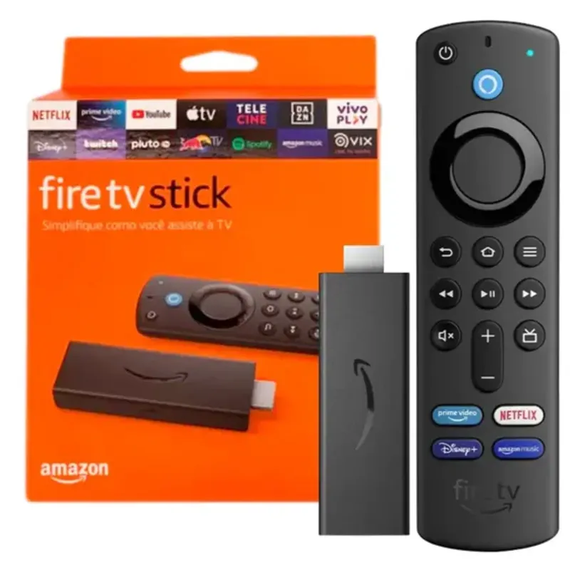Fire TV Stick Full HD Amazon, 3 Geração Wifi, Alexa - Preto