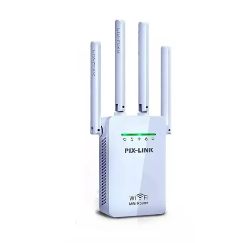 Repetidor de Sinal Wifi 2800m 4 Antenas Amplificador De Sinal
