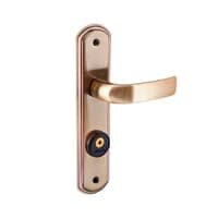 Fechadura Galaxy Tetra Chave Fort Quadra 5585z Bl Bronze Latonado 55mm Aliança