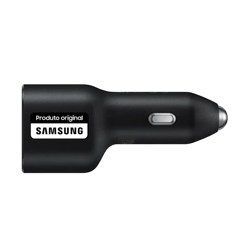 Carregador Veicular Super Rápido 40w Usb Dupla Preto