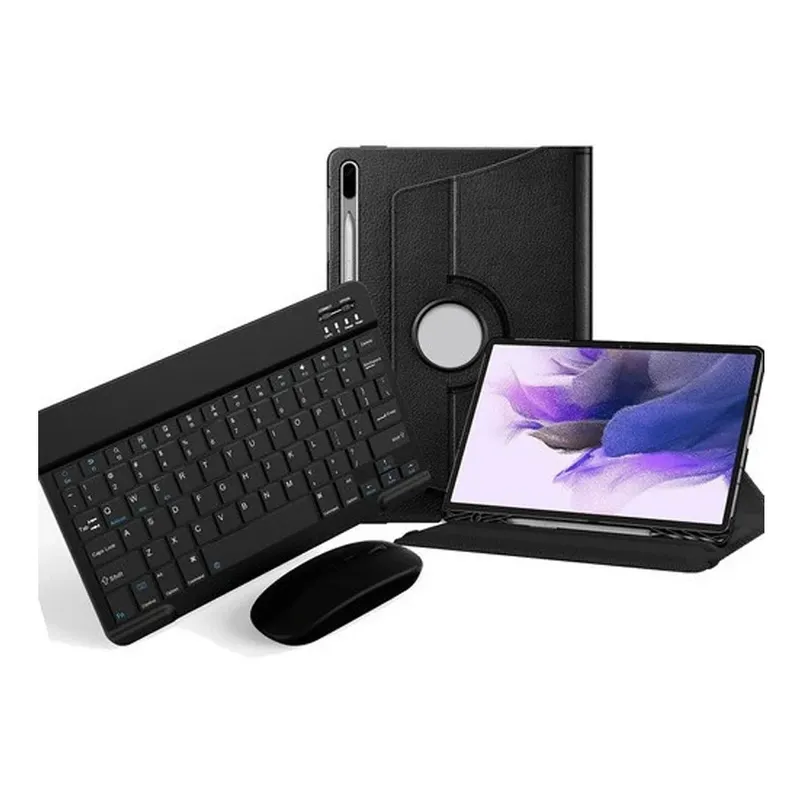 Capa Giratória Teclado Mouse Película Para Galaxy Tab S7 Fe