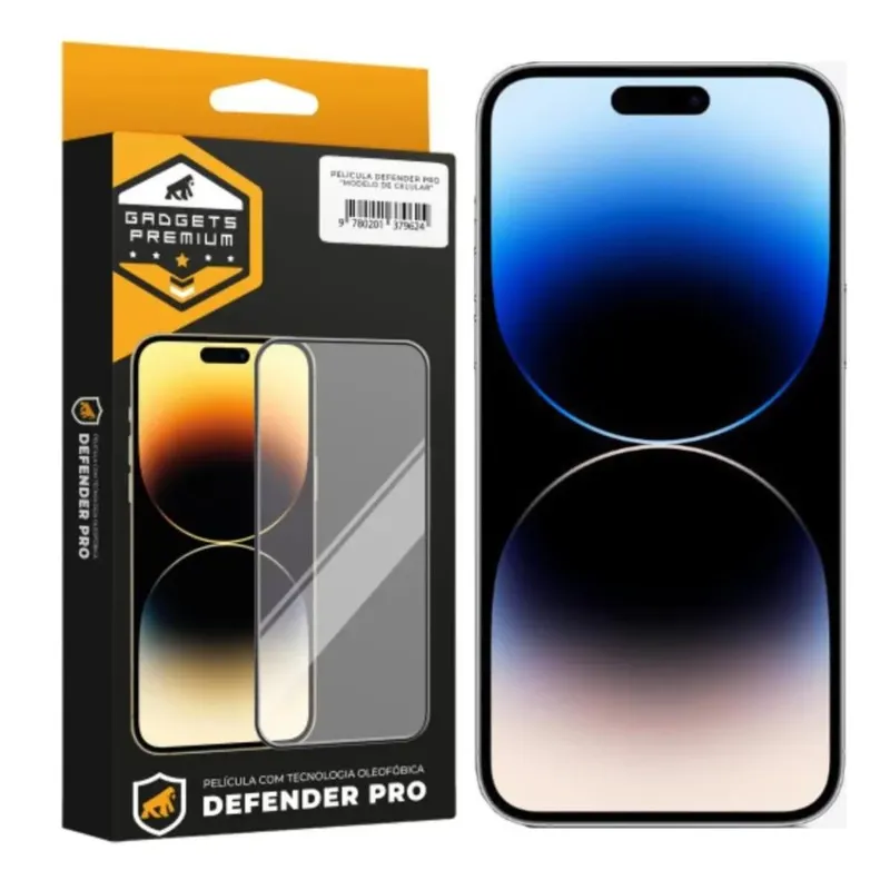 Película Para Iphone 14 Pro Max - Defender Pro - Preta - Gshield