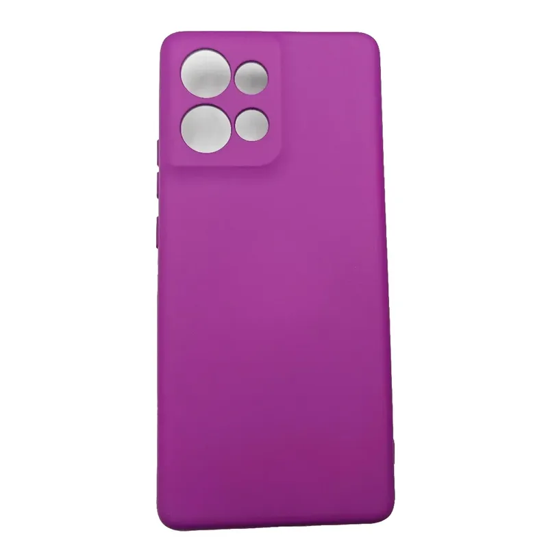 Capinha Capa Compatível Com Motorola Edge 50 Fusion Xt2429 Tela 6.7 Case Aveludada Interior Roxo
