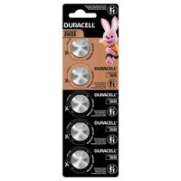 Pilha Moeda Duracell Cr2032, Lithium 3V - Cartela Com 5 Unidades