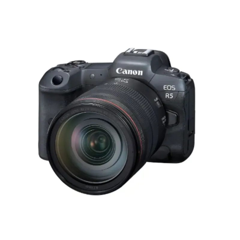 Câmera Canon Eos R5 Rf + Lente 24-105mm F4 L Is Usm Preta Preto