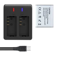 Carregador Duplo Micro-usb + 1 Bateria Para Akaso V50x