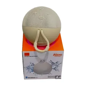 Mini Caixa De Som Portatil Bluetooth Alaxe RGB Am/fm 5w Branco