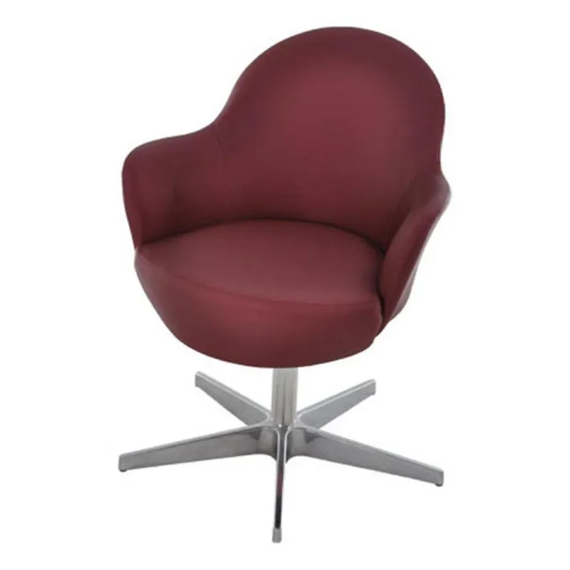 Poltrona Para Recepção De Escritório Linha Recepção Komorory, Vermelho