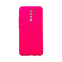 Capa Xiaomi Redmi 9 Silicone Aveludada Protege Câmera Colorida Capinha Anti Impacto Redmi 9:pink
