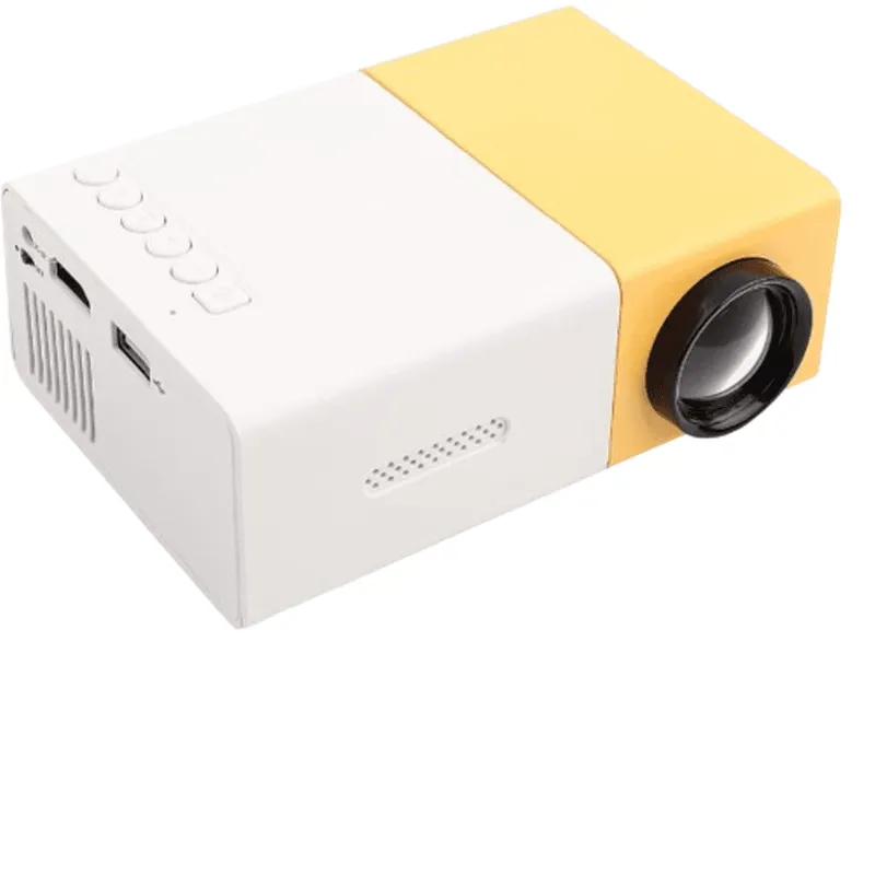 Mini Projetor Portátil 1080p 600 Lumens Yg300 LED HDMI